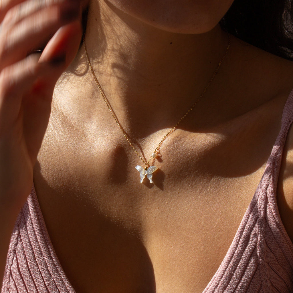 Sibyl Lunar Moth Necklace