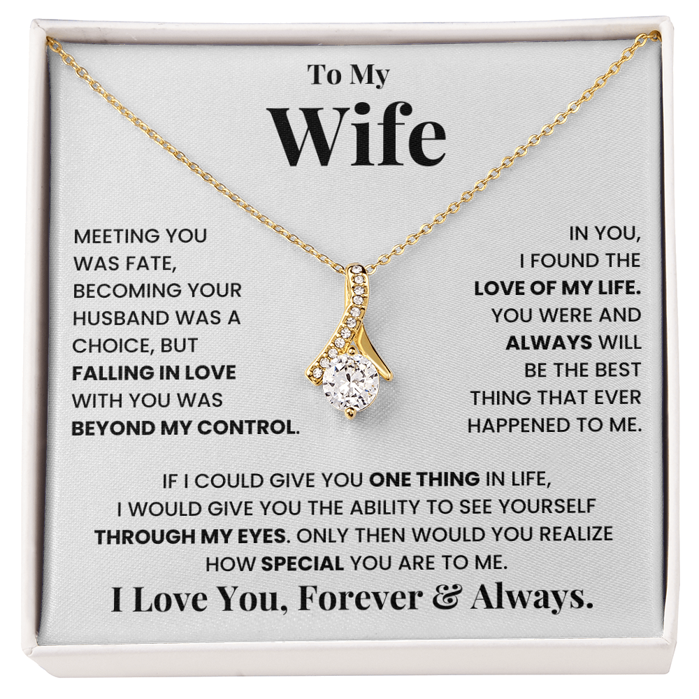 To my wife, I love you, forever and always