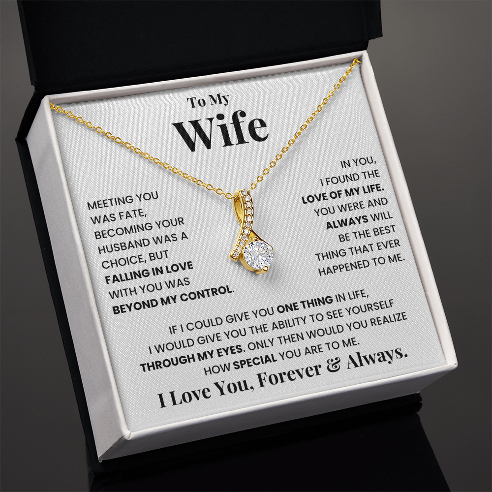 To my wife, I love you, forever and always