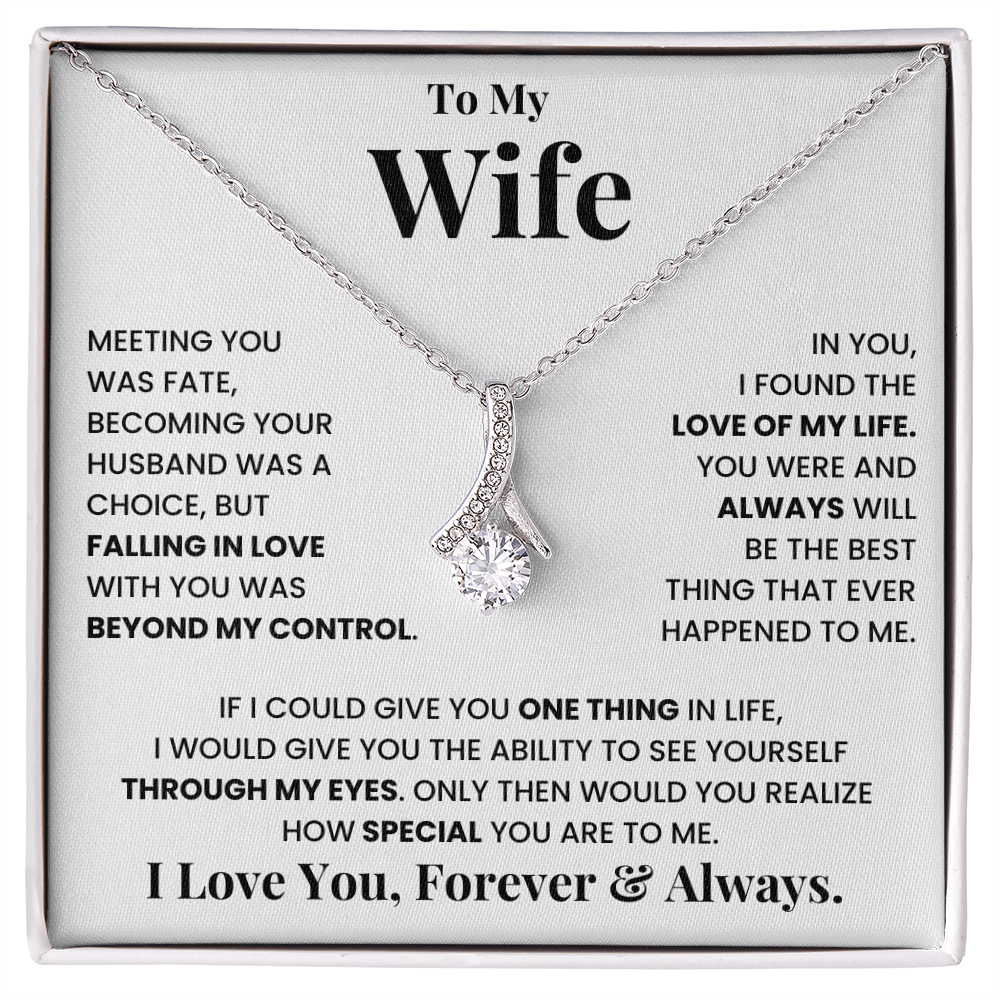 To my wife, I love you, forever and always