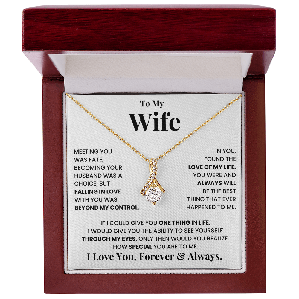 To my wife, I love you, forever and always