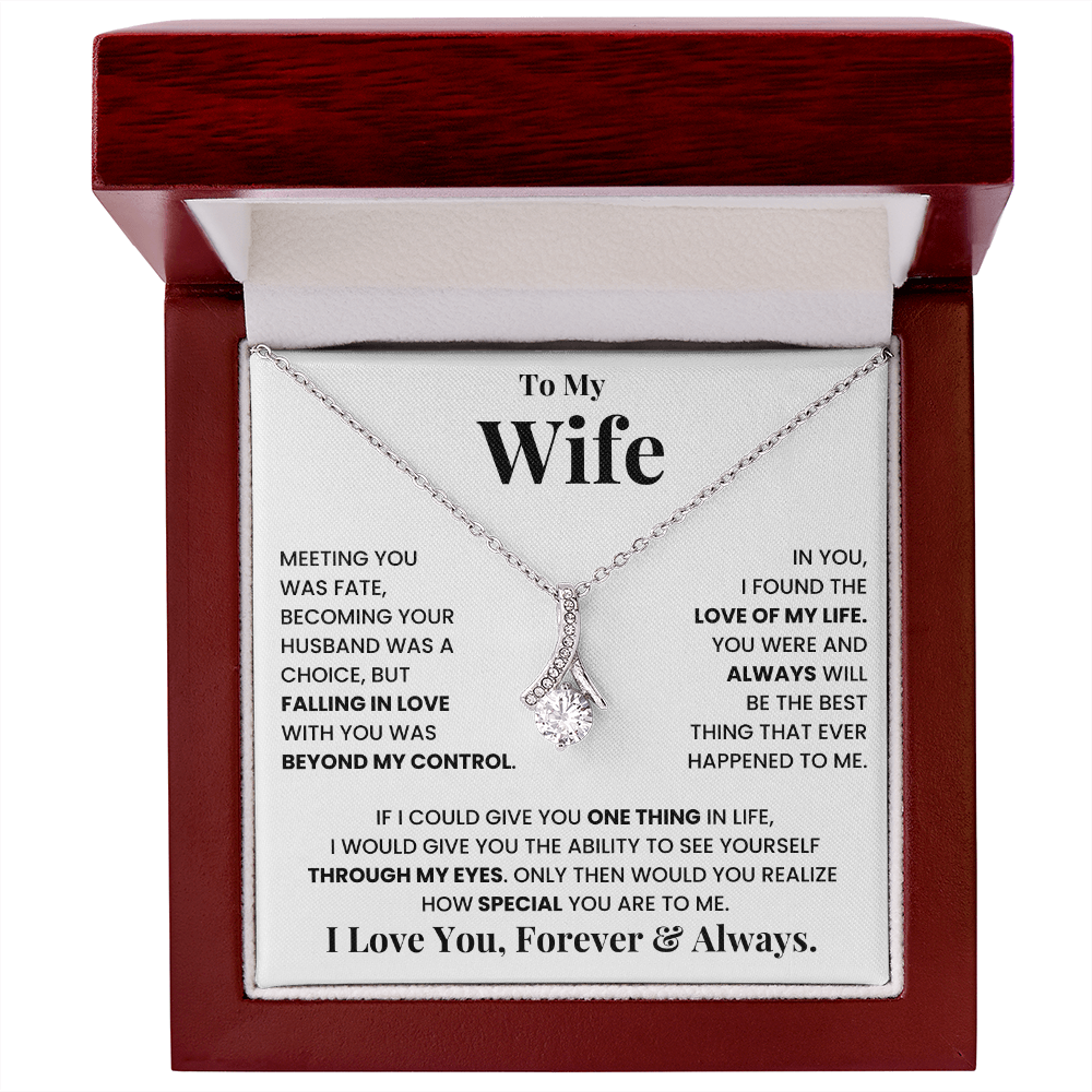 To my wife, I love you, forever and always