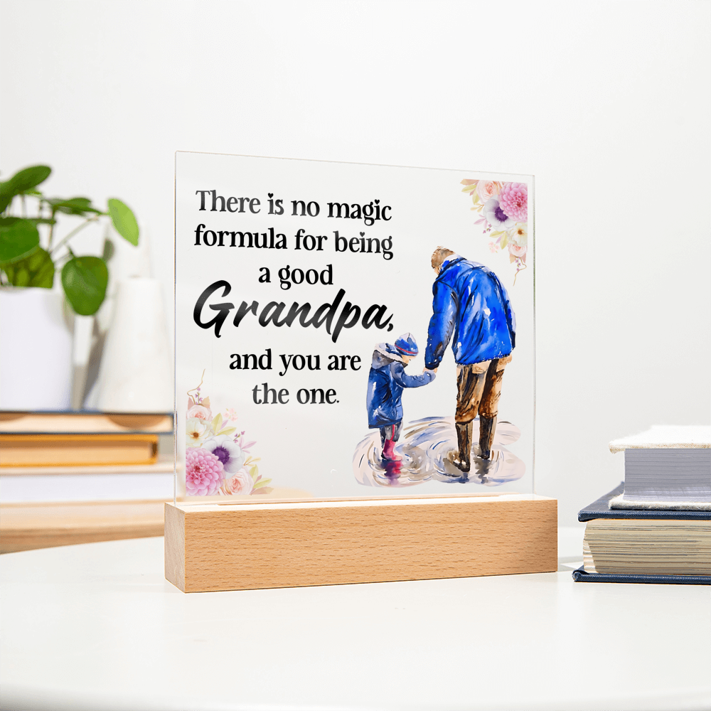 Acrylic Square Design - Grandpa